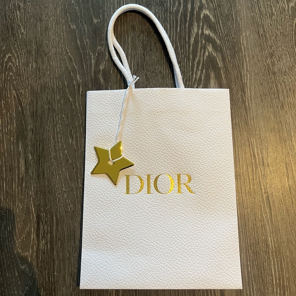Christian Dior | Authentic Gift Bag With Gold Star Bag Charm